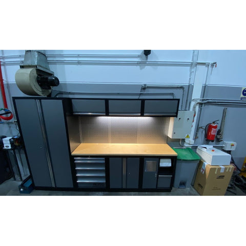 Image of Mueble de Taller de 4 módulos 192842 (Madera). Conjunto taller Alyco. Mueble beta. Mueble taller mecánico. Mueble modular taller.