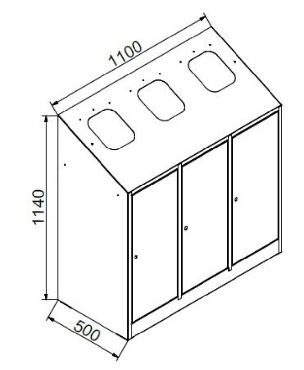 Papelera de reciclaje PR3