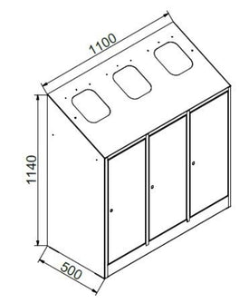 Papelera de reciclaje PR3