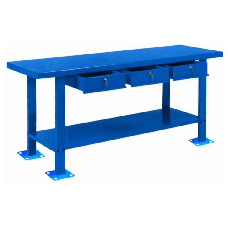  Safstar - Banco de trabajo multiusos para taller, mesa de  trabajo, mesa de trabajo con cajón organizador deslizante (azul) :  Herramientas y Mejoras del Hogar