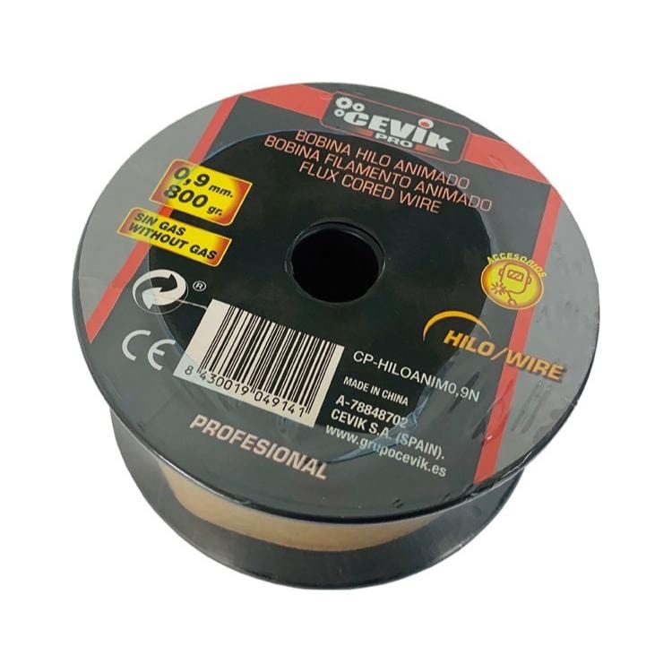 Hilo tubular sin gas 0,9mm.