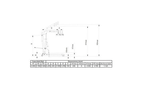 Image of Grúa  Plegable CAT6200T