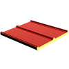 Panel Sandwich Rojo con tapajuntas 30mm