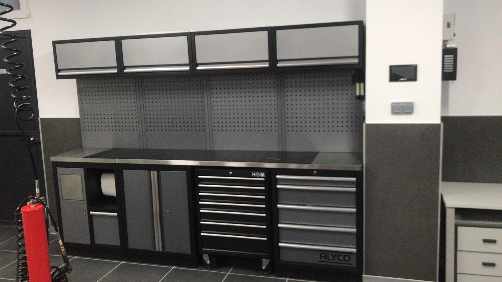 Mueble de taller 3 módulos 192844 (Madera). Conjunto taller Alyco