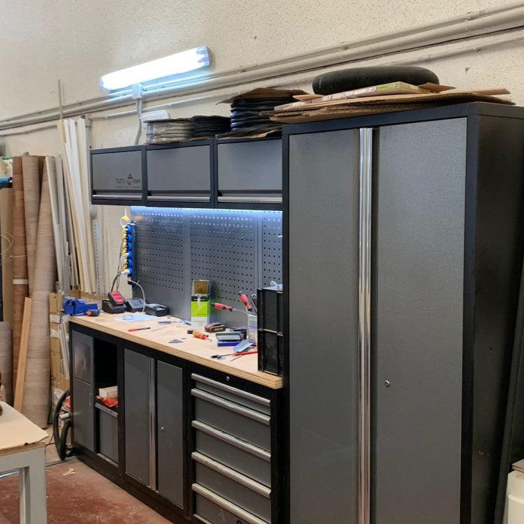 Mueble de Taller de 4 módulos 192842 (Madera). Conjunto taller Alyco. Mueble beta. Mueble taller mecánico. Mueble modular taller.