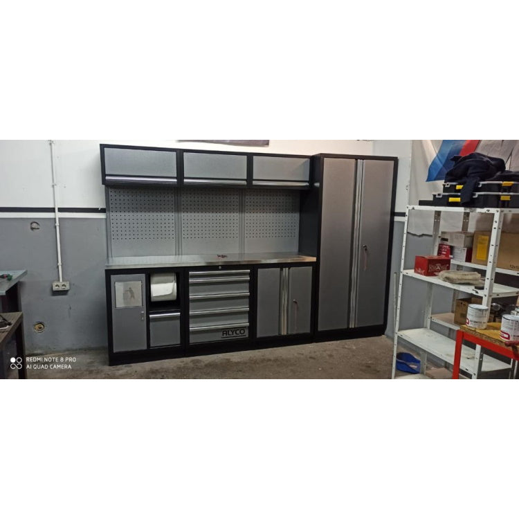 Mueble de Taller de 4 módulos 192843 Inox