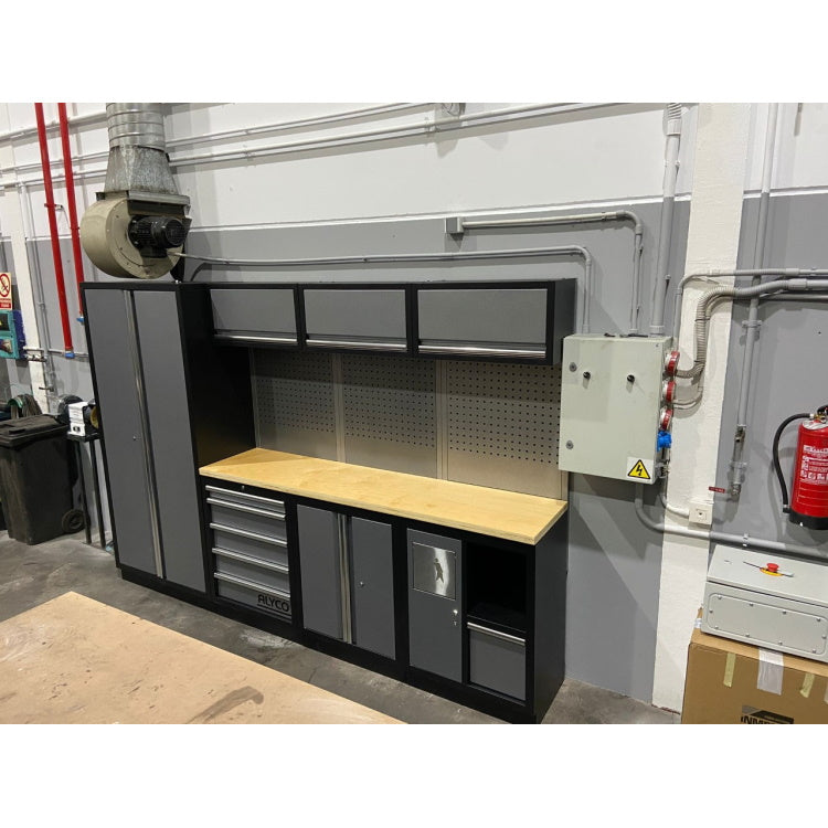 Mueble de Taller de 4 módulos 192842 (Madera). Conjunto taller Alyco. Mueble beta. Mueble taller mecánico. Mueble modular taller.